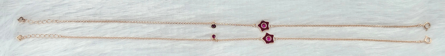 92.50 Gold Plated Silver Anklet  407