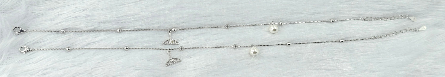 92.50 Gold Plated Silver Anklet  409
