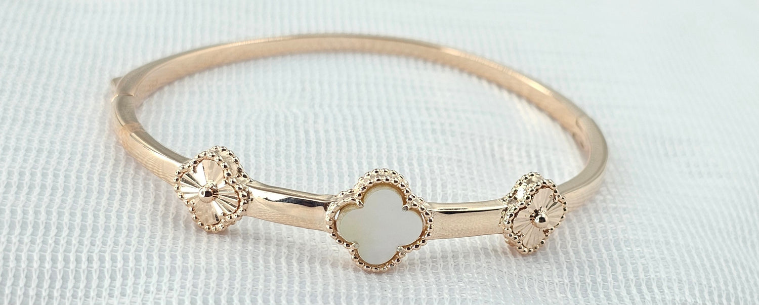 92.50 Silver Rose Gold Plated Bracelet  172