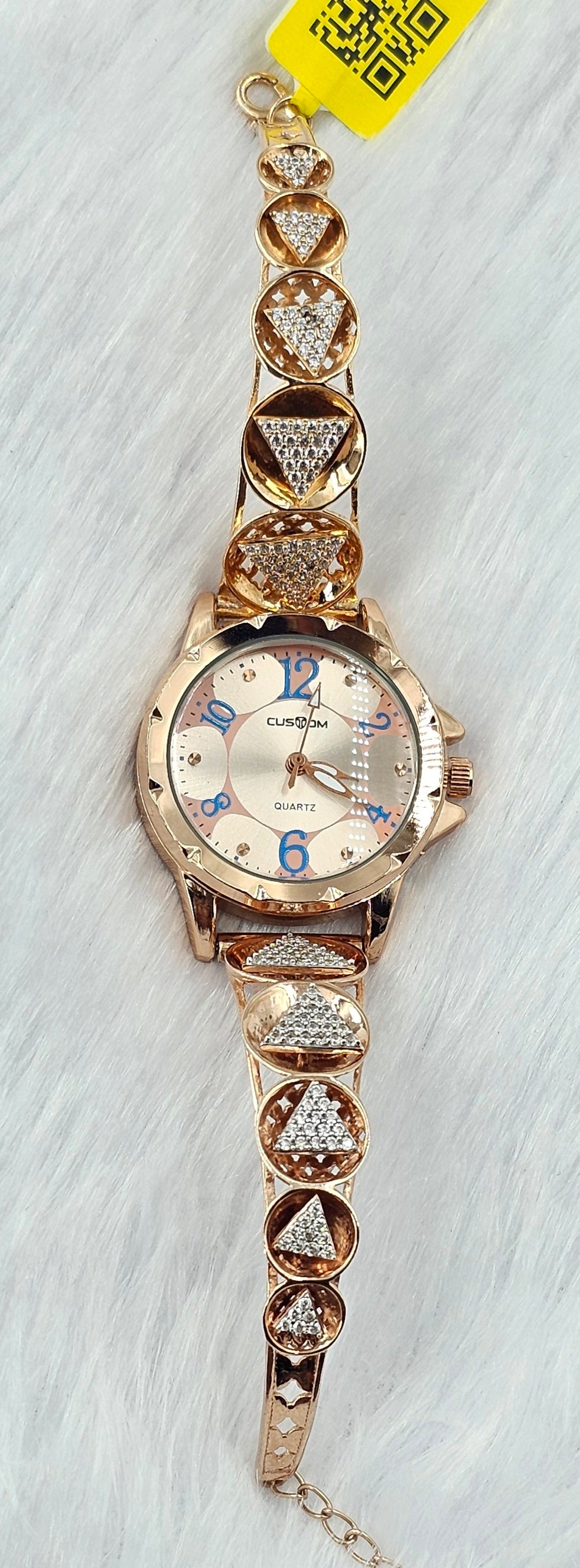 92.50 Silver Rose Gold Plated Ladies Watch 24