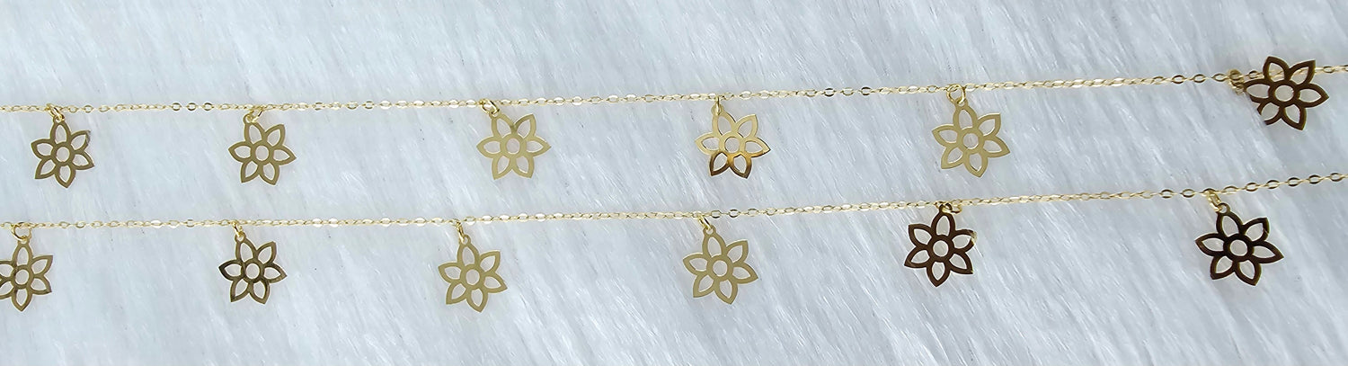 18kt Gold Anklet  14