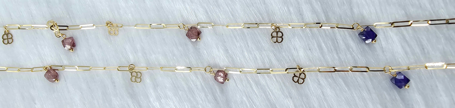 18kt Gold Anklet  15