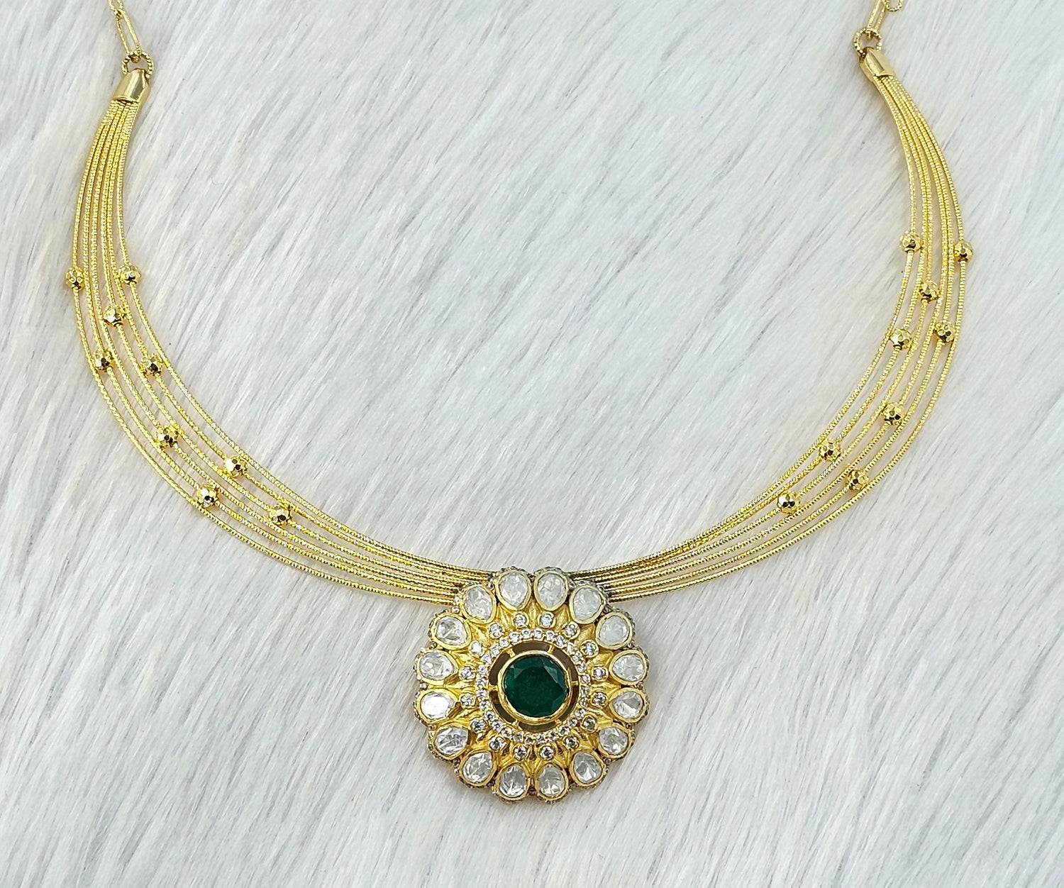92.50 Gold Plated Silver Necklace 266
