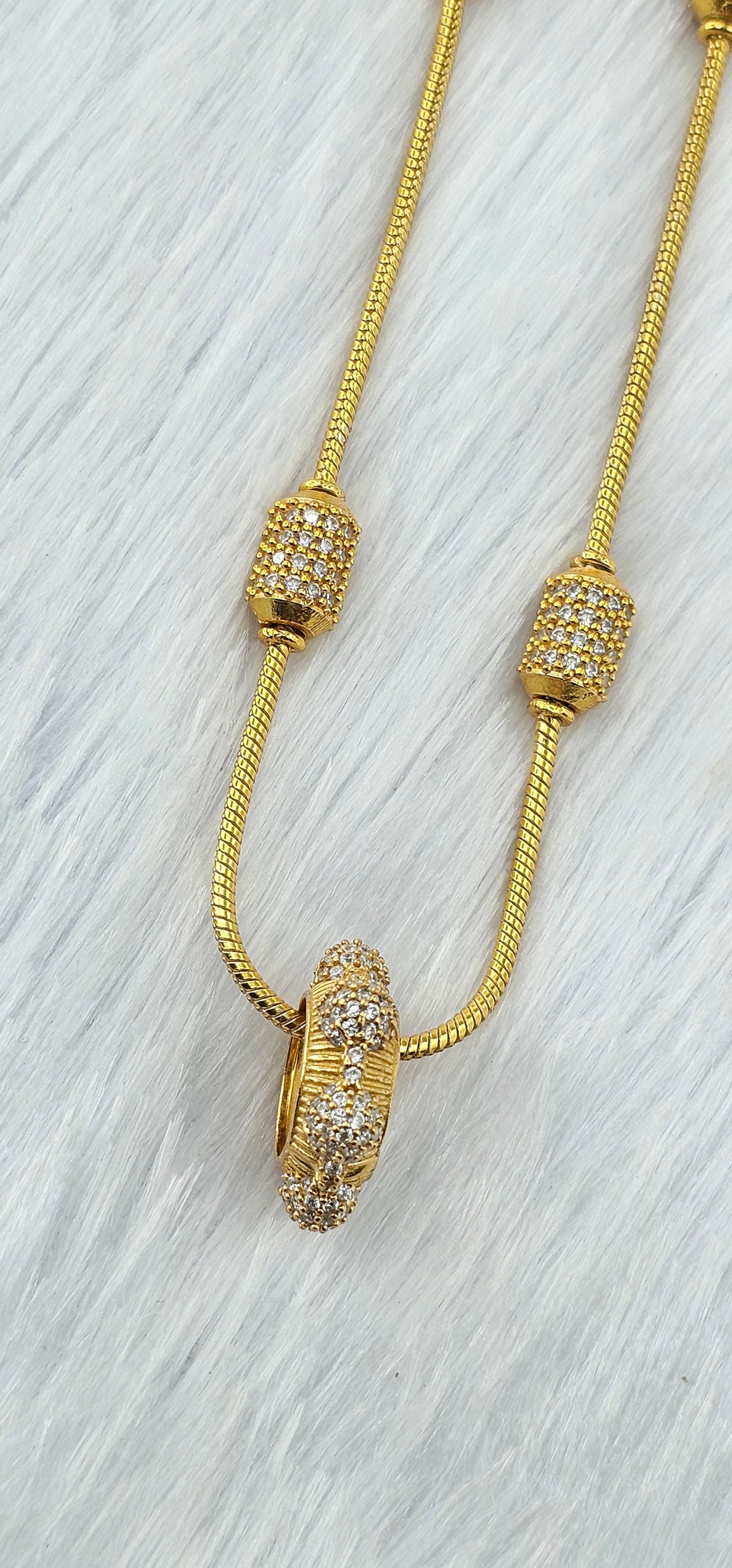 92.50 Silver Gold Plated Chain  3