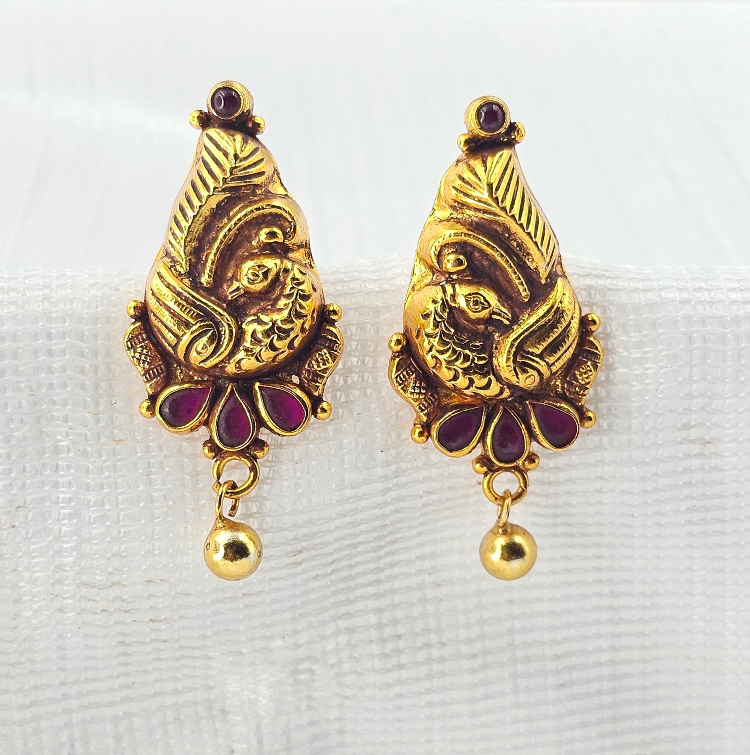 92.50 Gold Plated Silver Earring  58
