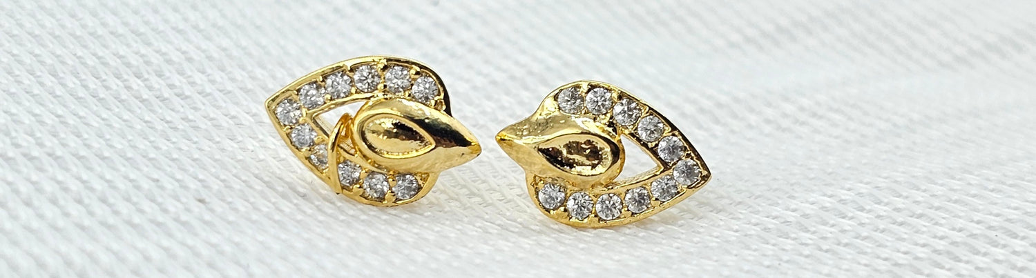 92.50 Silver Gold Plated Earring 151