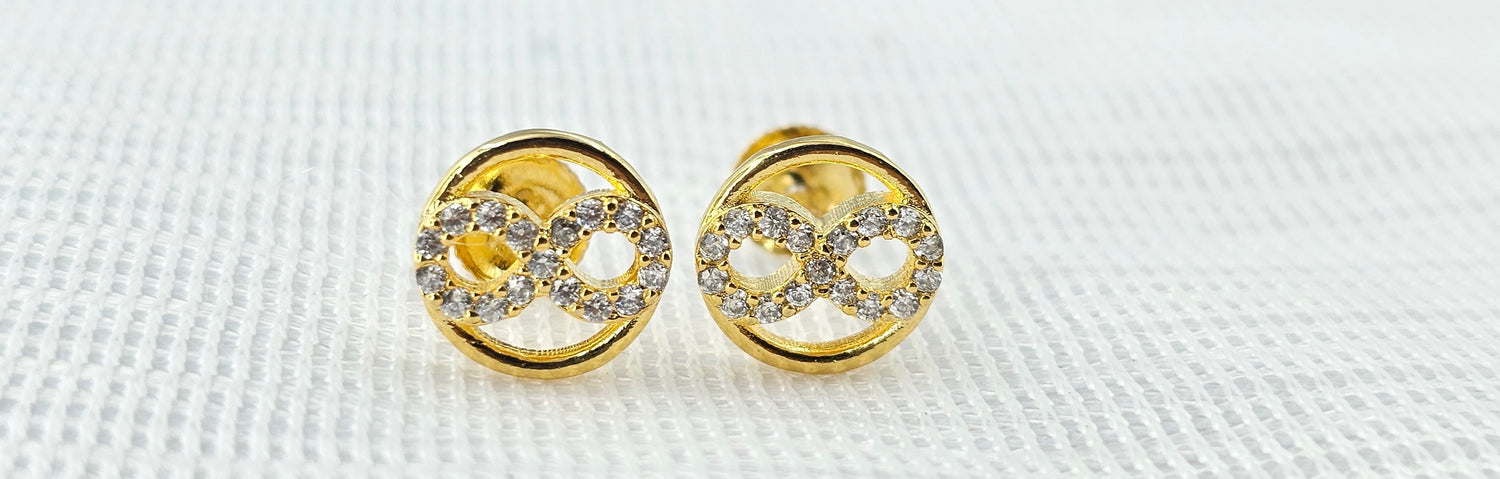 92.50 Silver Gold Plated Earring  148