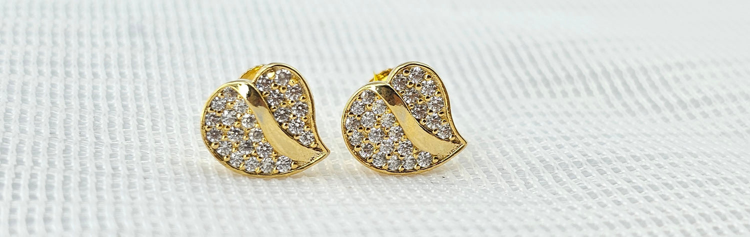 92.50 Silver Gold Plated Earring 162
