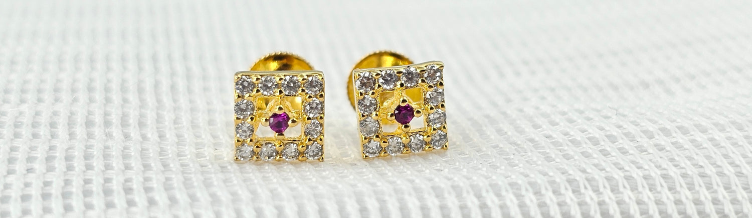 92.50 Silver Gold Plated Earring 149